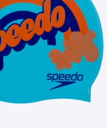 Speedo Slogan Cap Junior Blue/Orange